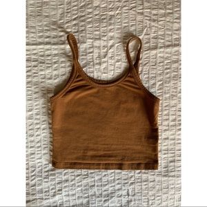 ARQ crop tank toffee